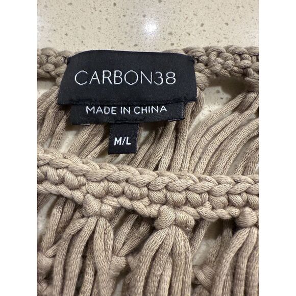 Carbon 38 Crochet Off Shoulder Women's Sweater NWT - Picture 7 of 8